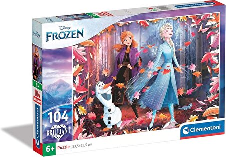 Clementoni 20161 Disney Frozen Pırlanta 2 Yapboz, 104 Parça