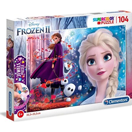 Clementoni 20164 Disney Frozen 2 Mücevher Yapboz, 104 Parça