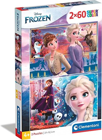Clementoni 21609 Yapboz Disney Frozen 2, 2x60 Parça