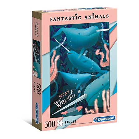 Clementoni 500 Parça Puzzle Fantastic Animals Deniz Gergedanı