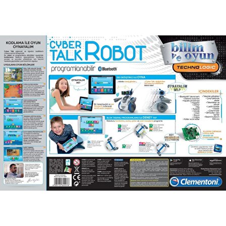 Robotik Laboratuvarı - Cyber Talk Robot Clementoni Lisanslı 64447