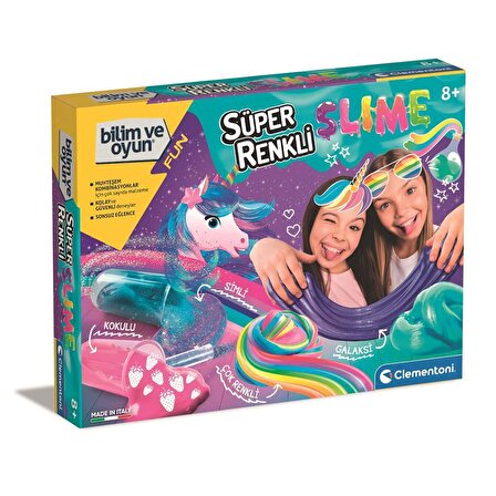 Clementoni Bilim ve Oyun Süper Renkli Slime 64812 Lisanslı Ürün