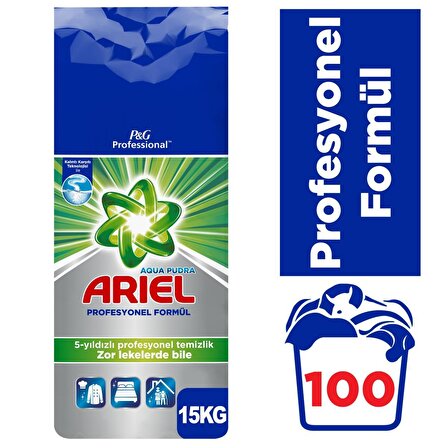 Ariel Professional Toz Çamaşır Deterjanı 15 Kg 100 Yıkama