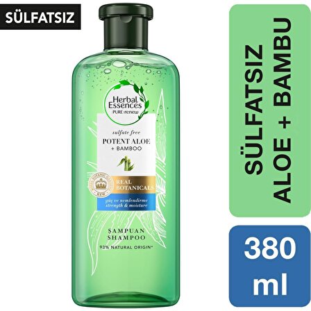 Herbal Essences Aloe Gücü + Bambu 380 Ml Şampuan
