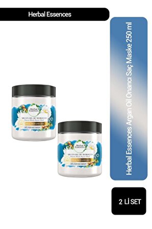 Herbal Essences Argan Oil Onarıcı Saç Maske 250 ml X 2 Adet