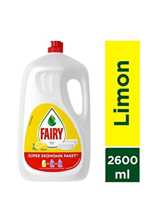 Fairy Limonlu Sıvı Elde Yıkama Deterjanı 2600 ml 