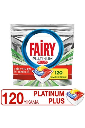 Fairy Platinum Plus 120 Yıkama Tablet Bulaşık Makinesi Deterjanı 120 Adet 