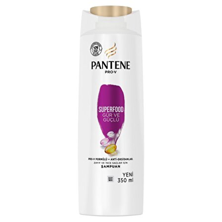 Pantene Superfood Gür ve Güçlü Şampuan 350 ml