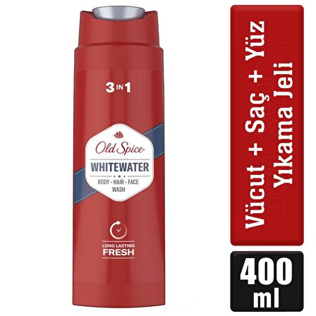 	 Old Spice Whitewater Erkekler İçin Duş Jeli ve Şampuan 400 ml