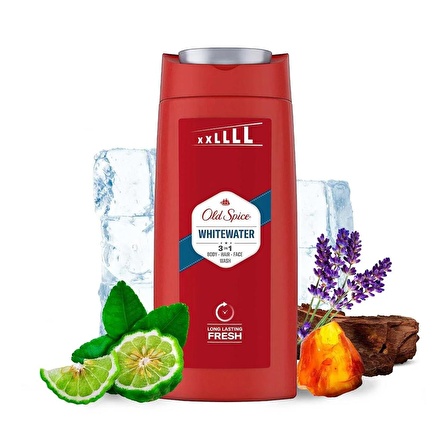 Old Spice Whitewater Erkekler İçin Duş Jeli ve Şampuan 675 ml XL