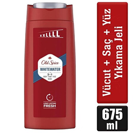 Old Spice Whitewater Erkekler İçin Duş Jeli ve Şampuan 675 ml XL