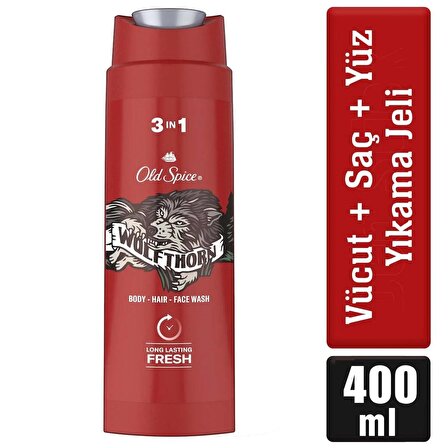 Old Spice Wolfthorn Erkekler İçin Duş Jeli ve Şampuan 400 ml