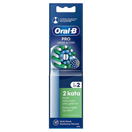 Oral-B Şarjlı Diş Fırçası Yedek Başlığı Cross Action X-Filament 2 adet ürün