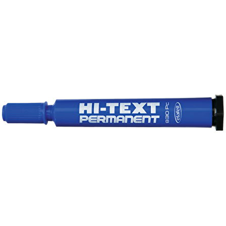 Hi-Text Markör Permanent Kesik Uçlu Mavi 830PC