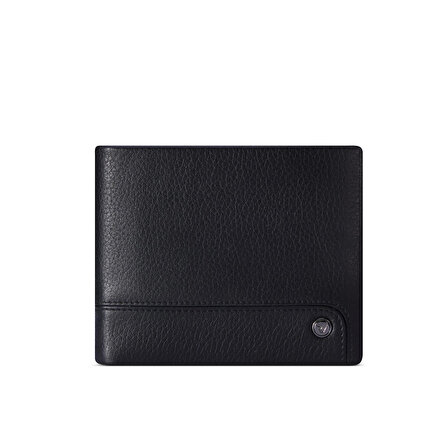 Tanımsız  Erkek Cüzdan & Kartlık 41241301 Roncato Alaska Horizontal Wallet With Coins Pocket With Zipper Black