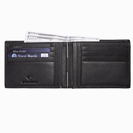 Erkek Cüzdan & Kartlık 41263201 Roncato MEN'S WALLET Boston Wallet NERO