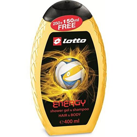 Lotto Energy Nemlendirici Tüm Ciltler İçin Kalıcı Kokulu Duş Jeli 400 ml
