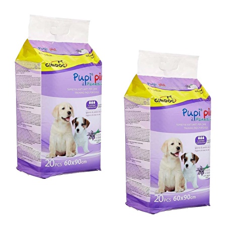 GimDog Köpek Çiş Pedi 20'Li - 60x90cm (2'li Avantaj Paket)