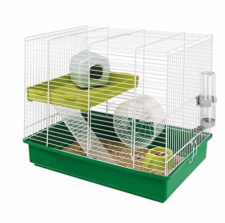 Ferplast İki Katlı Hamster Kafesi 46x29x37 cm
