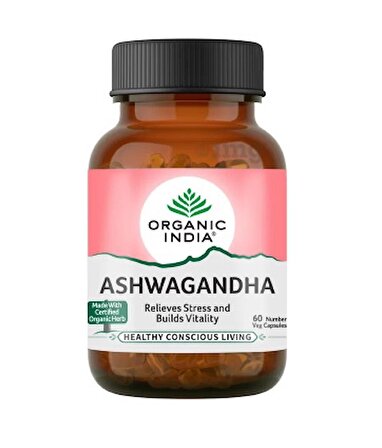 Organic İndia Ashwagandha 400 mg 60 Kapsül
