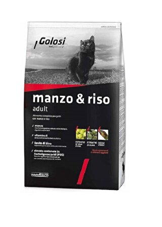 Golosi Manzo & Riso Sıgır Etli Yetişkin Kedi Maması 7.5 Kg