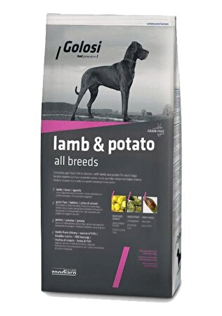 Golosi Lamb & Potato Grain Free Tahılsız Kuzulu ve Patatesli Yetişkin Köpek Maması 12 Kg