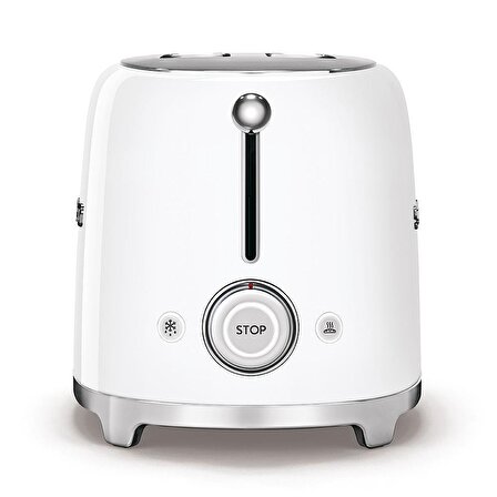 SMEG 50'S Style Retro Beyaz 2x Ekmek Kızartma Makinesi