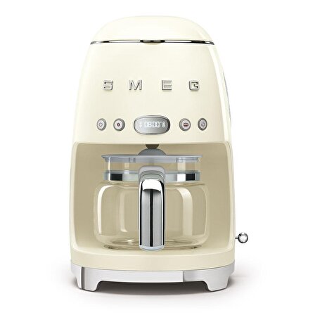 SMEG 50'S Style Retro Krem Filtre Kahve Makinesi