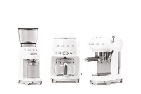 SMEG 50'S Style Retro Beyaz Kahve Öğütme Makinesi