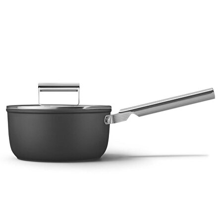 Smeg Cookware 50's Style Siyah 20 cm Sos Tenceresi
