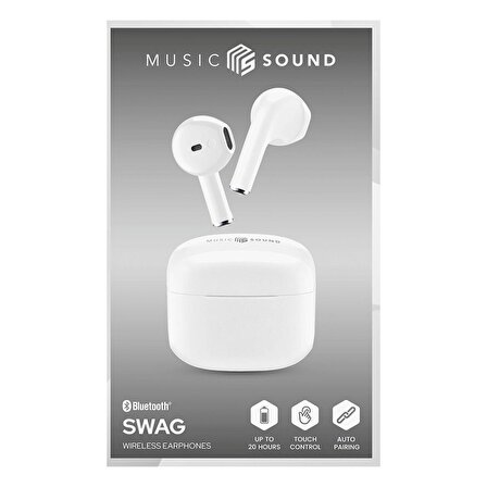 CELLULARLINE Music Sound Swag TWS Bluetooth Kulak İçi Kulaklık Beyaz
