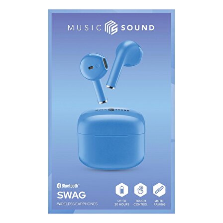 CELLULARLINE Music Sound Swag TWS Bluetooth Kulak İçi Kulaklık Mavi