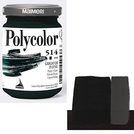Maimeri Polycolor Akrilik Boya 140ml Paynes Grey 514