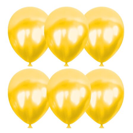 Gemar Metalik Balon İthal 100'LÜ Sarı