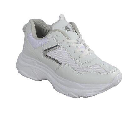 Stepica Bst-217 Beyaz-Beyaz Kadın Spor Ayakkabı