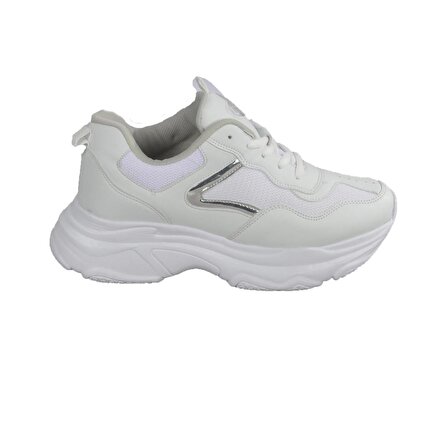 Stepica Bst-217 Beyaz-Beyaz Kadın Spor Ayakkabı