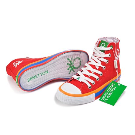 Benetton Bn-30189 Kırmızı Kadın Spor Ayakkabı