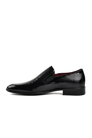 Pierre Loti 1232 Siyah Rugan İçi Dışı Hakiki Deri Erkek Klasik Ayakkabı