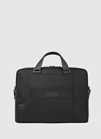 Piquadro Deri + Tekstil Siyah Erkek Laptop Çantası CA6018S131