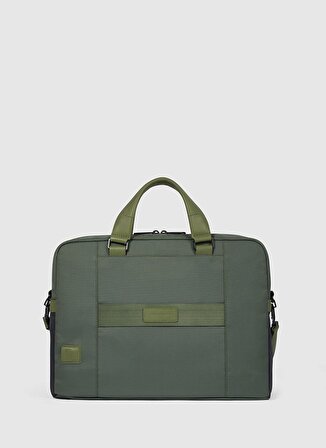 Piquadro Deri + Tekstil Yeşil Erkek Laptop Çantası CA6018S131