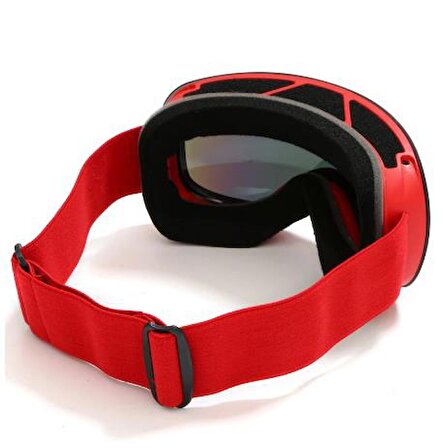 UV400 Korumalı Anti-Sis Çift Katman Orange Lens Snowboard Kayak Gözlüğü