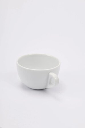 Verona Porselen Latte Fincan Ve Tabak Takımı - 350 ml (12,31 OZ)
