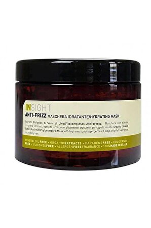 Insight Anti Frizz Kabaran Saçlar için Nemlendirici Maske 500 ml