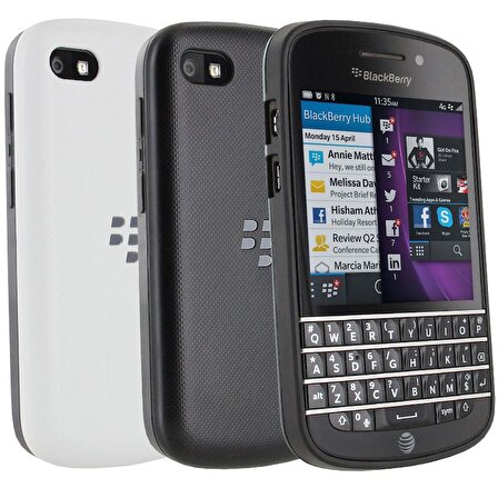 BlackBerry Q10 Hard Shell kılıf siyah beyaz ORJİNAL
