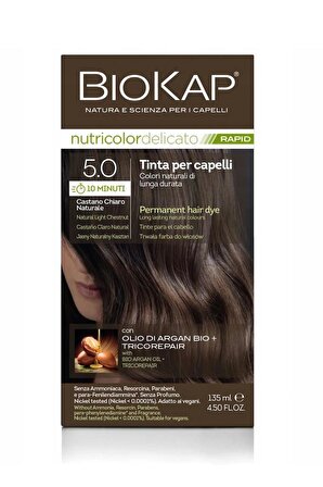 Biokap 5.0 Nutricolor Delicato Rapid Saç Boyası 135 ml