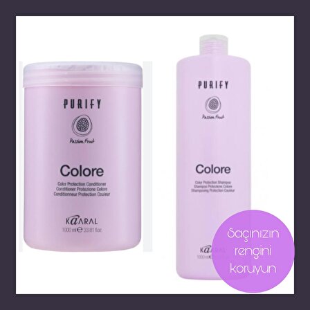 Kaaral Purify Colore Shampoo 1000ml & Colore Saç Kremi 1000ml.