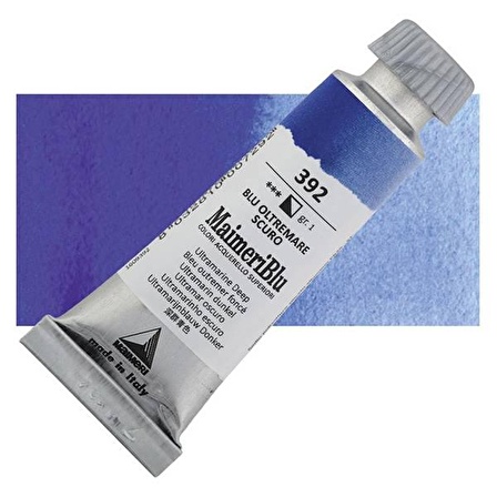 Maimeri Blu Tüp Sulu Boya 12 ml S1 No:392 Ultramarine Deep