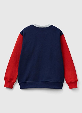 Benetton Erkek Çocuk Gri Sweatshırt 3J68C10H1