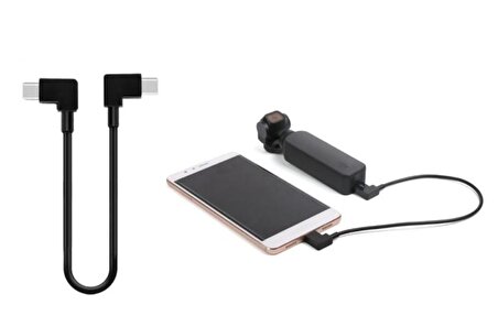 Dji Osmo Pocket Veri Bağlantı Kablosu Type-C Telefon ve Tabletler İçin Uyumlu   