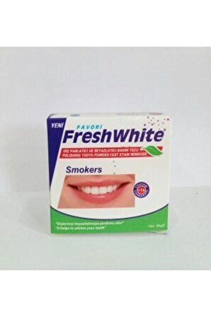 Fresh White Diş Parlatıcı Ve Beyazlatıcı Bakım Tozu Smokers 50gr